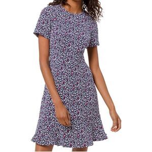 Michael Kors Navy/White heart ♥️ printed Dress